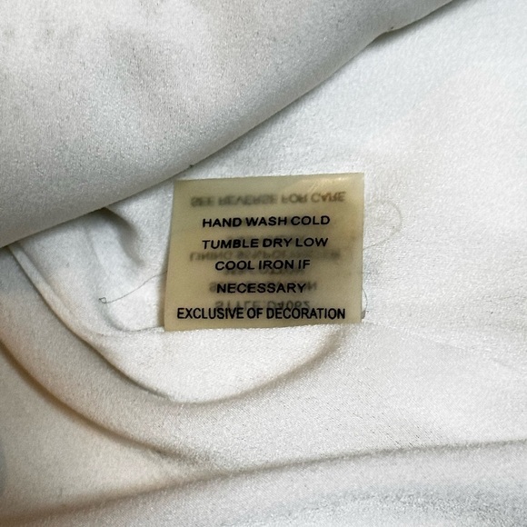 Sugar + Lipz Ivory Lace Boho Bridal Resort Cottagecore Milkmaid Dress Small - Picture 9 of 9